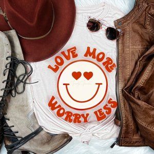 Love More Worry Less Graphic Tee